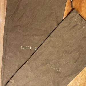 2 new GUCCI shoes dustbags